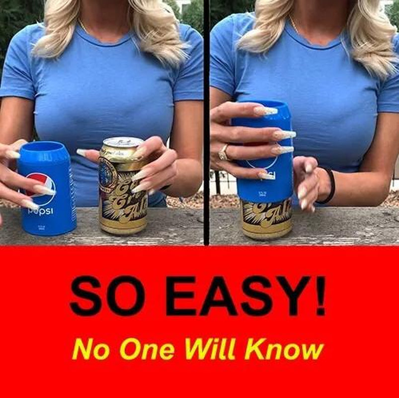 Silicone Beer Can Covers (6 Pack) : Hide a Beer | Six Different Can Wraps for Beverages | Best Choice for Friends' Gatherings Classic Drinkware